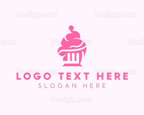 Sweet Cupcake Pastry Logo