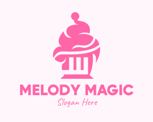 Pink Sweet Cupcake logo