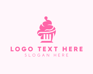 Sweet Cupcake Pastry Logo