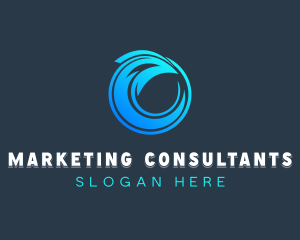 Arrow Wave Consultant logo design