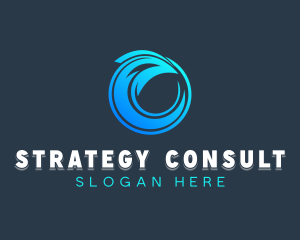 Arrow Wave Consultant logo design