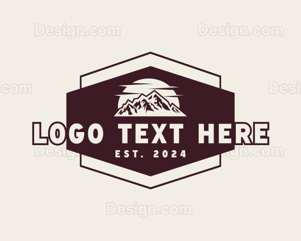 Outdoor Adventure Mountain Logo