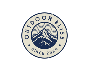 Mountain Hiking Peak Adventure logo design