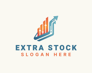 Stocks Arrow Finance logo design