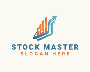 Stocks Arrow Finance logo design