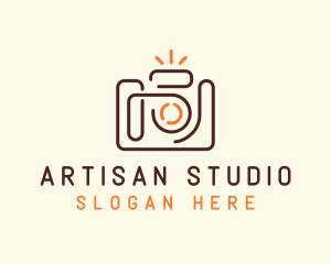 Minimalist SLR Camera  logo design