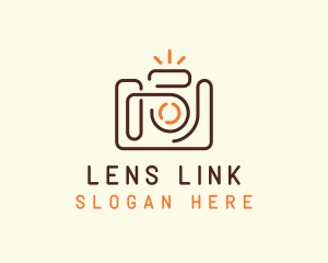 Minimalist SLR Camera  logo design