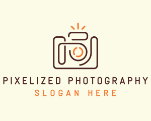 Minimalist SLR Camera  logo design