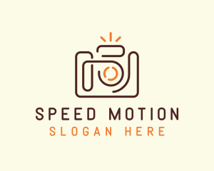 Minimalist SLR Camera  logo design