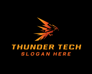 Eagle Thunder Bolt logo design