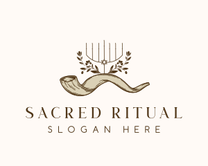 Shofar Horn Candle logo