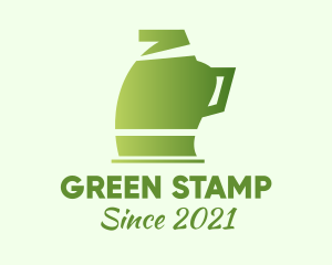 Green Electric Kettle logo design