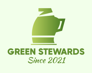 Green Electric Kettle logo design