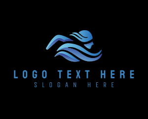 Swimming Athlete Water Sport logo