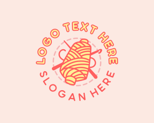 Stitching Yarn Thread Logo