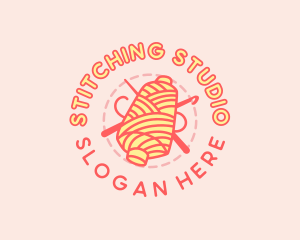 Stitching Yarn Thread logo design