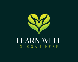 Heart Leaf Wellness logo design