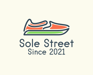 Slip-on Shoes Footwear logo design