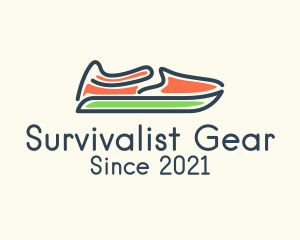 Slip-on Shoes Footwear logo design