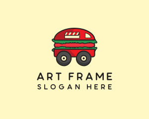 Burger Sandwich Food Truck logo design