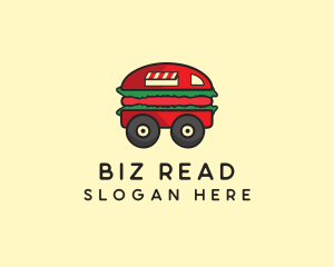 Burger Sandwich Food Truck logo design