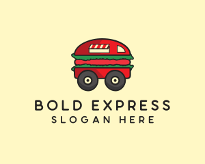 Burger Sandwich Food Truck logo design