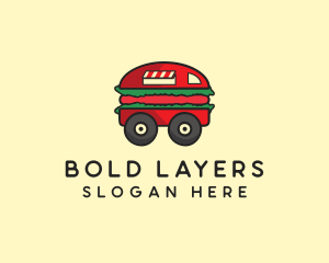 Burger Sandwich Food Truck logo design