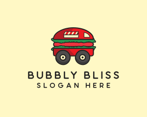 Burger Sandwich Food Truck logo design