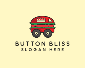 Burger Sandwich Food Truck logo design