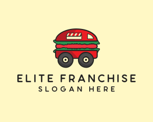 Burger Sandwich Food Truck logo design