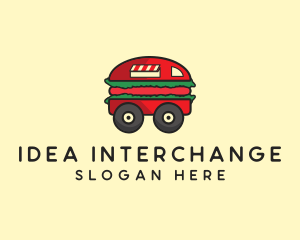 Burger Sandwich Food Truck logo design