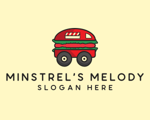 Burger Sandwich Food Truck logo design