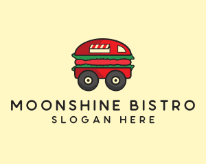 Burger Sandwich Food Truck logo design