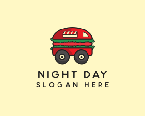 Burger Sandwich Food Truck logo design