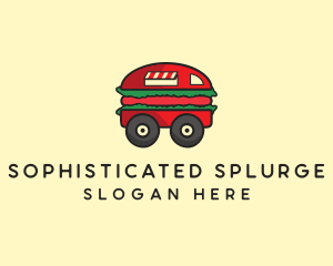 Burger Sandwich Food Truck logo design