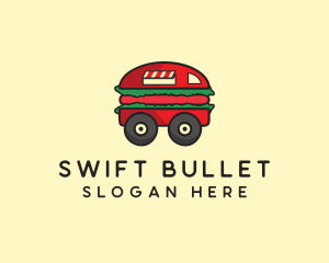 Burger Sandwich Food Truck logo design