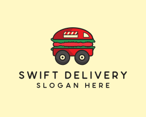 Burger Sandwich Food Truck logo design