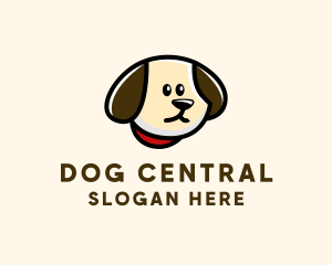 Dog Head Collar logo design