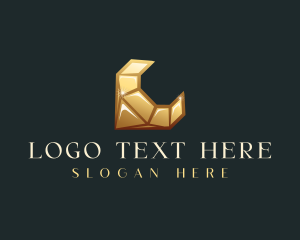 Luxury Diamond Letter C logo