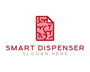 Brain Document File logo design