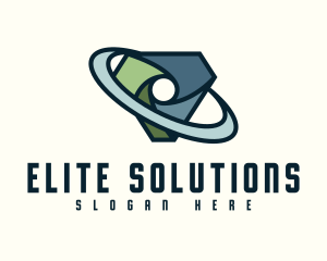 Digital Security Shield logo design