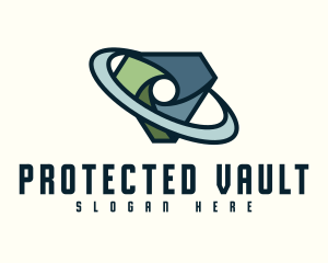 Digital Security Shield logo design