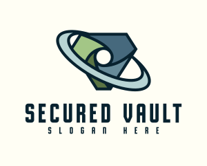 Digital Security Shield logo design