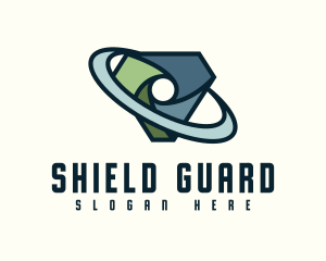 Digital Security Shield logo design
