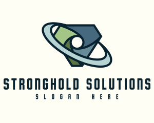 Digital Security Shield logo design