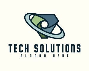 Digital Security Shield logo design