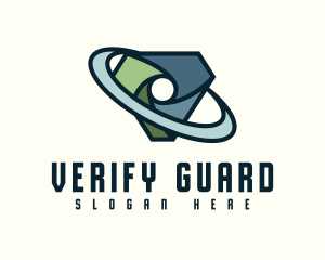 Digital Security Shield logo design