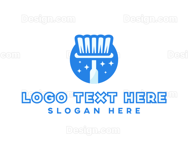 Cleaning Brush Housekeeper Logo