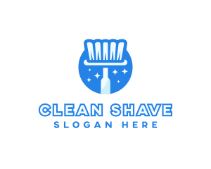 Cleaning Brush Housekeeper logo design