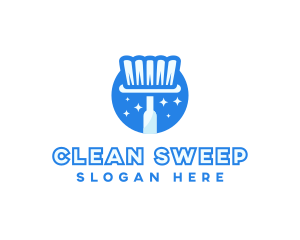 Cleaning Brush Housekeeper logo design